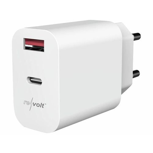 Adaptateur secteur USB-A Quick Charge 3.0 et USB-C Power Delivery 20W