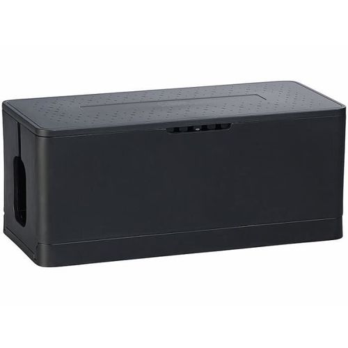 Boîte de rangement pliable pour multiprise - coloris noir