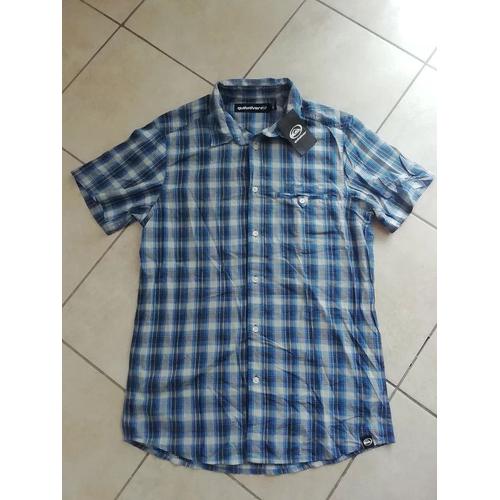 Chemise Homme Manches Courtes Quiksilver Taille M Neuve!