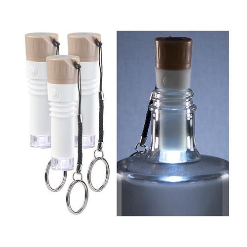 Pack De 3 Bouchons Lumineux Rechargeables - Lumière Blanche