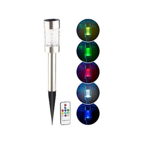 Borne Solaire À Led Rvb Télécommandée "Style"