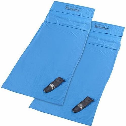 Lot De 2 Draps Pour Sac De Couchage Ultra-Fins En Microfibres