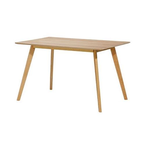 Table À Manger 120x80x75 Cm Décor Chêne Naturel - Baltic
