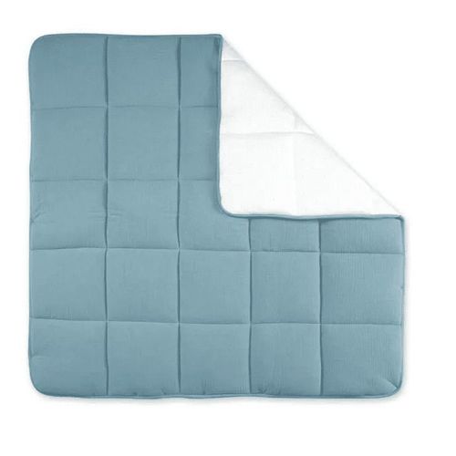 Tapis De Parc Réversible Cadum Bleu Minéral - 100 X 100 Cm