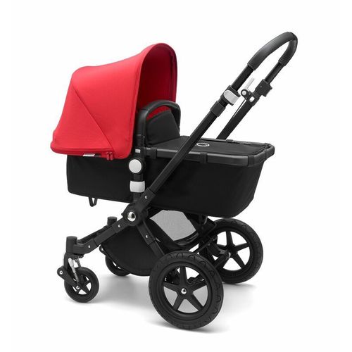 Pack Poussette Duo Caméléon 3 Plus Châssis Noir - Rouge - Bugaboo