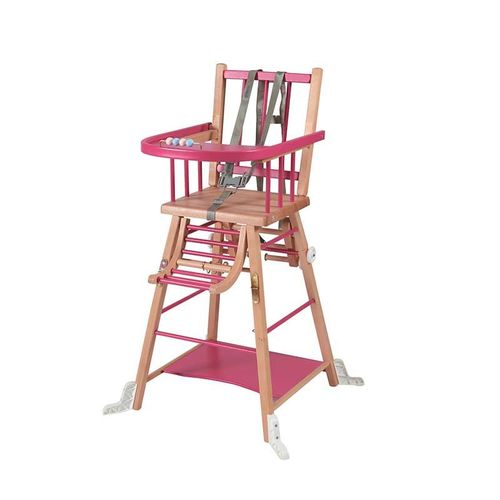Chaise Haute Évolutive Marcel Hybride Fuchsia - Combelle