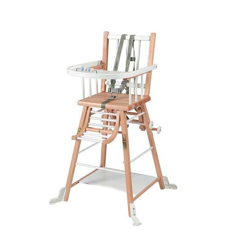 Chaise Haute Marcel Transformable Barreaux Hybride - Blanc
