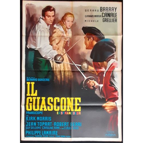 Le Chevalier De Pardaillan - Film 1962 Bernard Borderie Avec Gérard Barray, Michèle Grellier, Gianna Maria Canale, Philippe Lemaire - Affiche De Cinéma Originale Italienne 140x100 Cm - Movie Poster