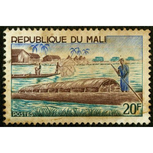 Timbre République Du Mali, Postes, 20 F