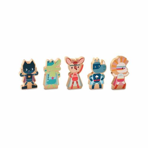 Figurines En Bois Supers Héros - Lilliputiens