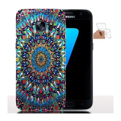 Coque Silicone Samsung Galaxy S7 Free Mandala Color