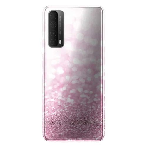 Coque Pour Huawei P Smart 2021 Paillettes Roses