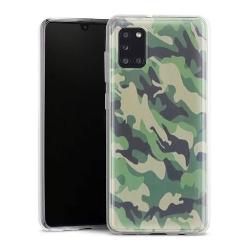 Coque De Telephone Samsung A31 Camouflage Militaire Vert