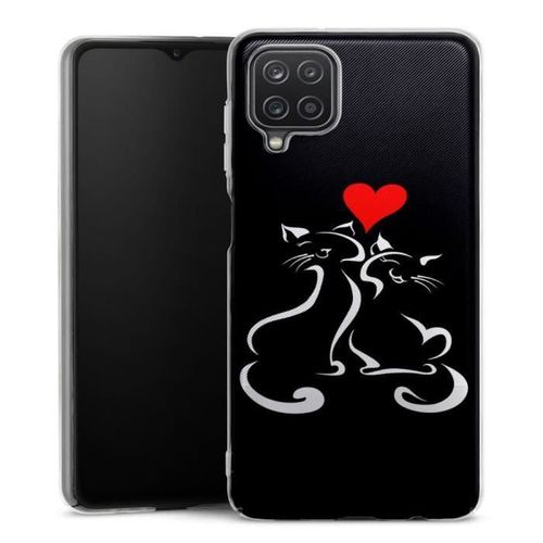 Coque Samsung Galaxy A12 Cats Love - Silicone - Animaux
