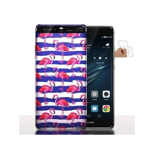 Coque Huawei P9 Flamants Roses Housse Gel Etui En Silicone Souple