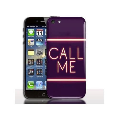 Coque Rigide Iphone 5c Call Me Protection Antichocs Resistante Apple