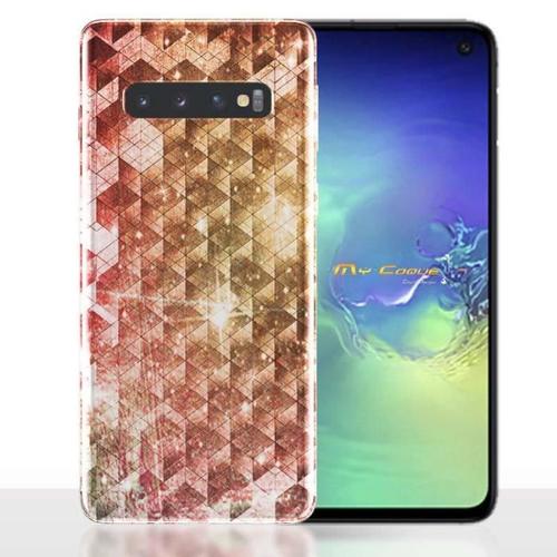 Coque Samsung S10e Golden Galaxie / Housse Gel Tpu