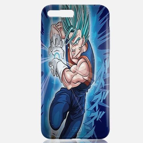 Coque Silicone Iphone 8 Plus Super Vegeta Bleu