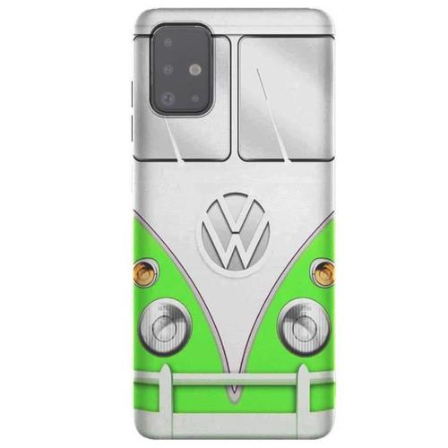 Coque Pour Samsung Galaxy A51 Combi Camping Car Vert | Vehicules