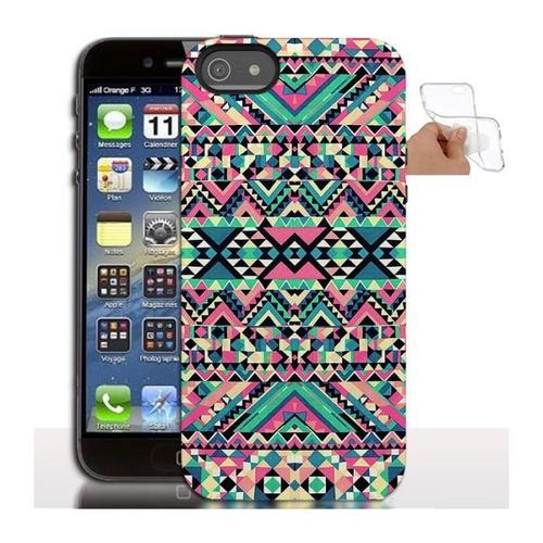 Coque De Silicone Aztek Turquoise Apple Iphone 5s/5/Se