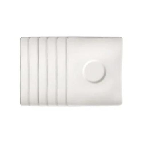 Villeroy & Boch - Newwave Sous-Tasse À Expresso 6 Pièces - Blanc