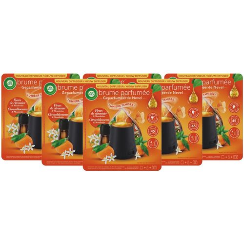 Air Wick Lot De 6 Diffuseurs Huiles Essentielles Brume Parfum¿E Citronnier Diffuseur + 1 Recharge 