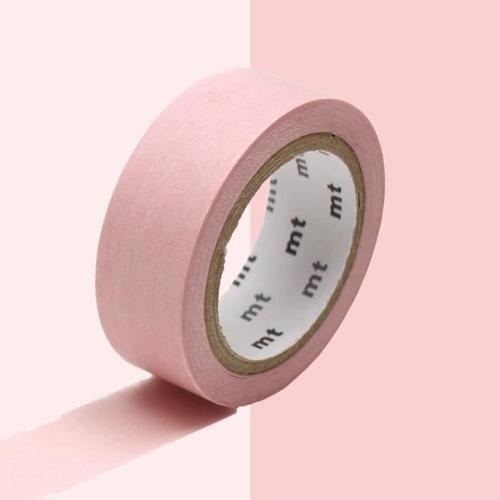 Masking Tape Unicolore Pastel - Rouge - 1,5 Cm X 7 M