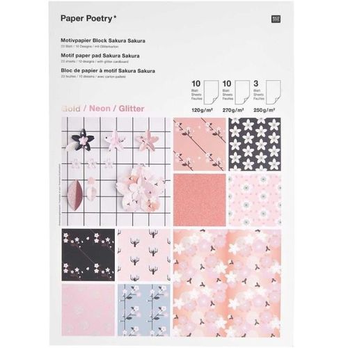 Bloc De Papier Créatif À Motif Sakura