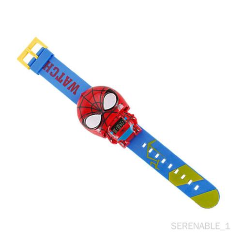 Serenable Montre De Bande Dessinée 3d Mignonne Horloge Enfants Bébé Enfant Montres-Bracelet Homme Araignée