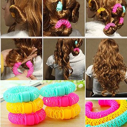 Bigoudi Magique En Spirale, 8 Pièces, Rouleau Donuts, Outil De Coiffure, Accessoires Pour Cheveux 