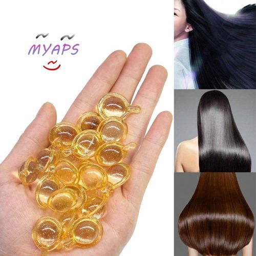 Capsules De Vitamine Pour Cheveux Lisses Et Soyeux, 10 Pièces, Kératine, Huile Complexe, Soins Pour Cheveux Abîmés, Sérum, Huile Marocaine, Anti-Chute 