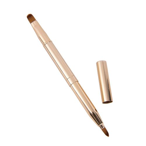 Pinceaux De Maquillage Rétractable À Double Tête, 1 Pièce, Pour Les Lèvres, Le Fond De Teint, Le Fard À Paupières, Outil De Cosmétiques 