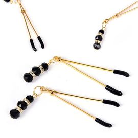 Pinces À Tétons Cloche En Métal Avec Trois Clips De Chaîne, Kit De Flirt, De Sexe, De Bondage, Esclave Bdsm, Accessoires Exotiques