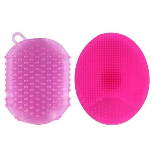 Tampon De Lavage En Silicone, 2 Pièces, Spa, Beauté, Gommage De La Peau, Brosse Exfoliante Pour Le Visage Et 1 Pièce, Masseur Anti-Cellulite 