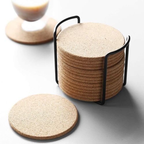 Set De Table En Liège, 16 Pièces, Résistant À La Chaleur, Tasse, Café, Thé, Boisson Chaude, Accessoires De Cuisine