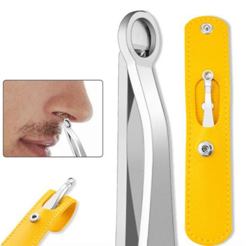 Pince À Épiler En Acier Inoxydable, Pour Couper Les Poils Du Nez, À Pointe Ronde, Pour Épilation Du Nez 