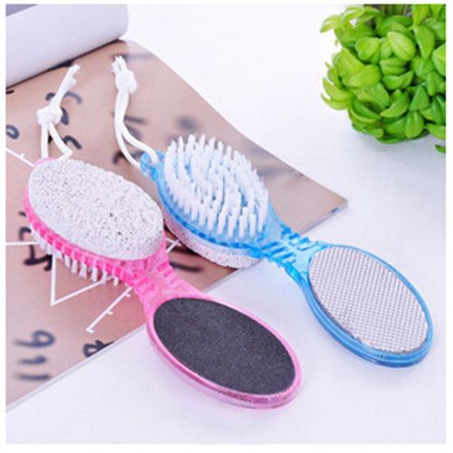 Soins Des Pieds 4 En 1, Brosse Pour Callosités, Gommage De La Pierre Des Pieds, Pédicure, Exfoliant Des Deux Côtés, Nettoyage De La Poussière, Peau Morte 