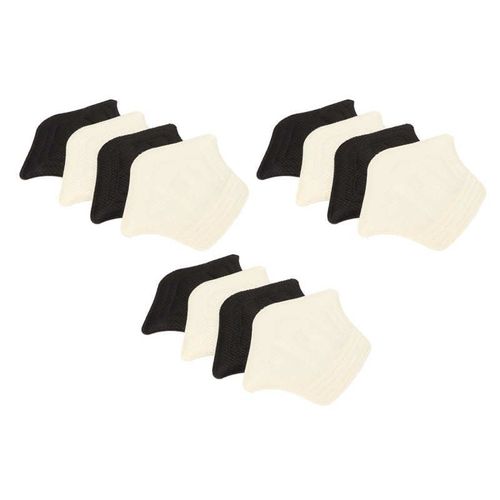 Coussinets De Talon Pour Chaussures À Talons, 6 Paires, Noir Et Blanc 