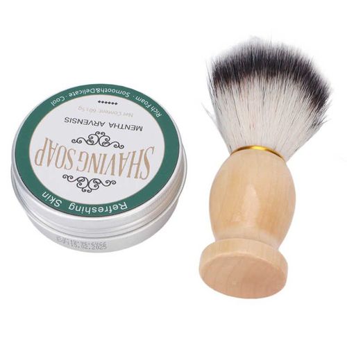 Savon À Raser Pour Hommes, Crème Apaisante Et Hydratante Pour Tous Les Types De Peau 