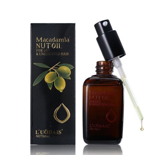 Masque De Soins Pour Cheveux Secs Et Abîmés, 50ml, 100% Huile D'argan Marocaine Pure, Traitement Du Cuir Chevelu, Huile De Noix Macademia, Nutrition 