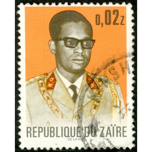 Timbre Oblitéré République Du Zaire, 0.02 Z