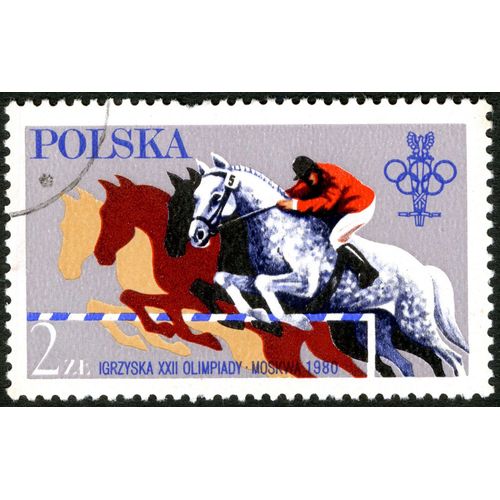 Timbre Oblitéré Polska, Igrzyska Xxii Olimpiady - Moskwa 1980, 2 Zl