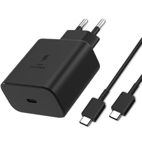 Chargeur Rapide 45w + Cable Usb-C Usb-C Pour Samsung Galaxy S23 Ultra / S23 Plus / S23+ [Phonillico]