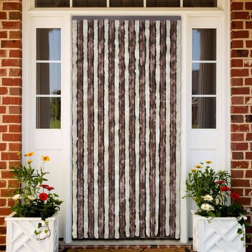 Vidaxl Moustiquaire Beige Et Marron Clair 120x220 Cm Chenille