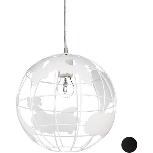 Lampe Murale Lampadaire Décoration Design À Suspension Abat-Jour Boule Globe Blanc Helloshop26 13_0001352_2