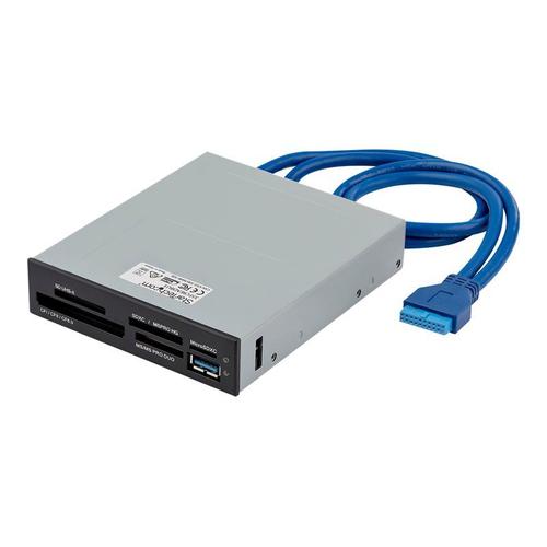 StarTech.com Lecteur multi-cartes interne USB 3.0 avec support UHS-II - Lecteur de cartes mémoire - SD / Micro SD / MS / CF - Lecteur de carte - 3,5 po (CF I, CF II, MS, MS PRO, MMC, SD, MS Duo...