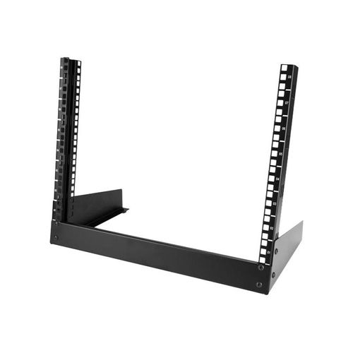StarTech.com Rack de serveur 8U à 2 montants pour bureau - Armoire serveur à cadre ouvert - Bâti-rack de 19" (RK8OD) - Rack cadre ouvert - 2 montants - 8U
