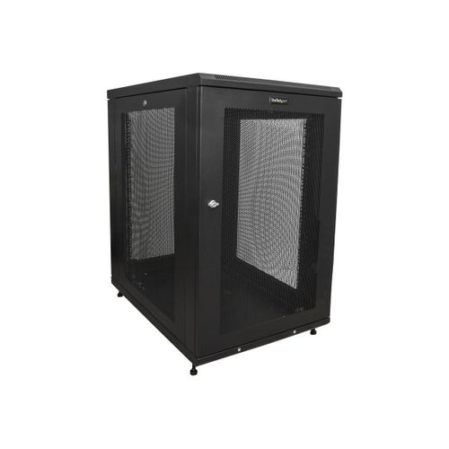 StarTech.com Rack serveur 18U - Armoire serveur avec une profondeur de 31" - Coffret réseau - Baie de brassage 18U (RK1833BKM) - Rack armoire - 18U - 31