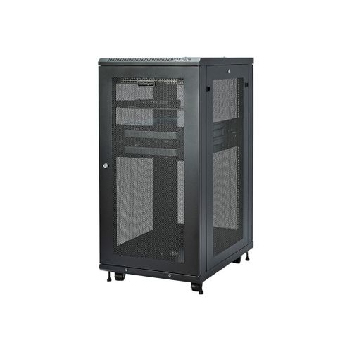 StarTech.com Rack serveur 24U - Armoire serveur avec une profondeur de 31" - Coffret réseau - Baie de brassage 24U (RK2433BKM) - Rack armoire - 24U - 31