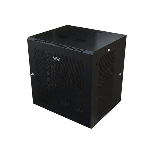 StarTech.com Armoire Réseau Murale à 4 Montants 12U avec Étagère 1U, Armoire Serveur Murale 19" à Charnières pour Équipement IT/AV/Électronique/Ordinateur, Armoire Rack Ventilée Flexible -...